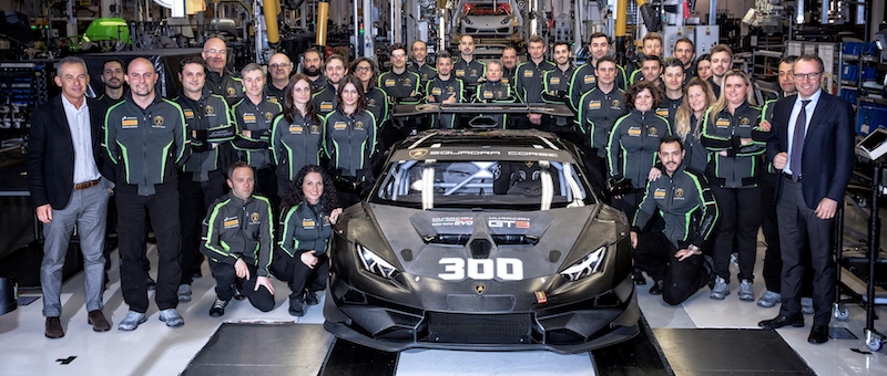 Lamborghini Squadra Corse sets a new record with 300 racing Huracns produced in 36 months