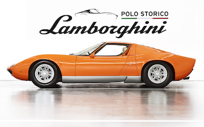 Lamborghini Polo Storico certifies the Miura P400 #3586 used in the 1969 film The Italian Job