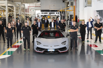 Automobili Lamborghini celebrates the 10000th Aventador