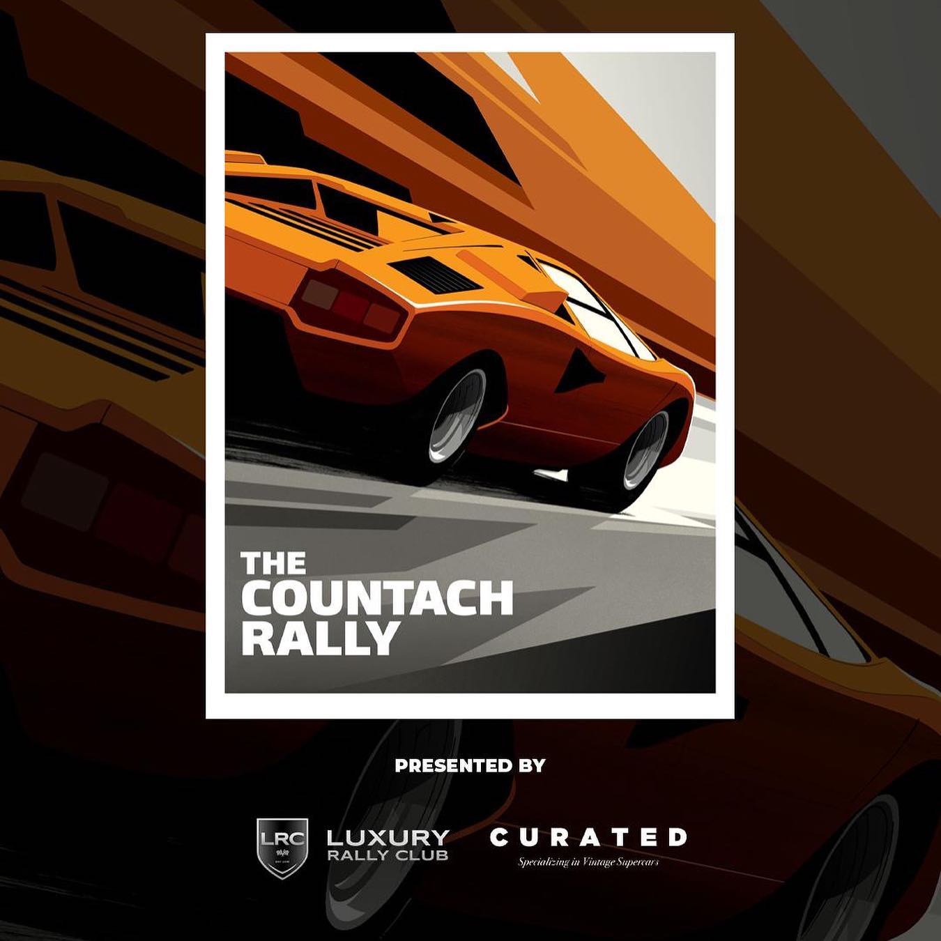 The Countach Rally in Monterey 2021