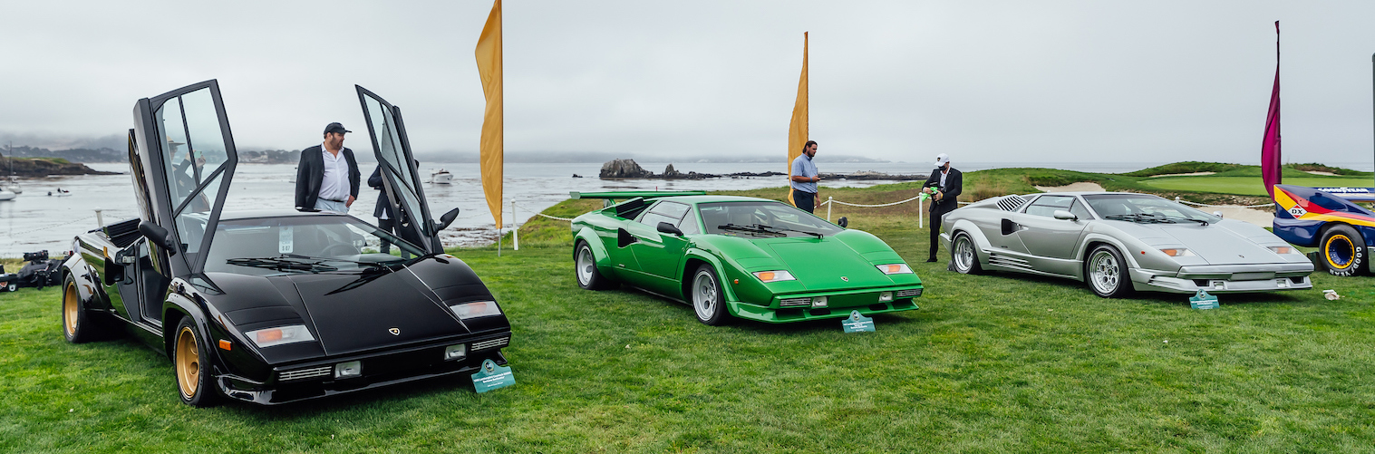 Lamborghinis at Pebble Beach 2021