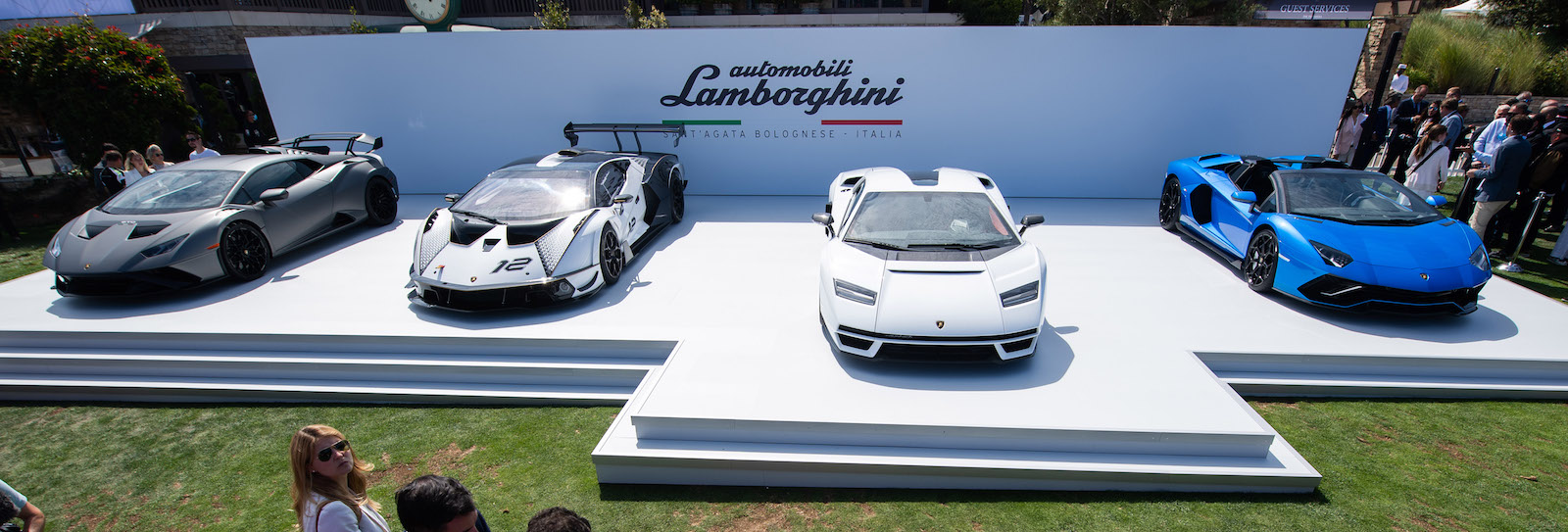 Lamborghinis at the Quail 2021